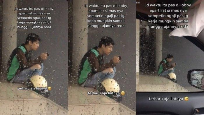 Video Viral Sopir Ojol Mengaji Sambil Menunggu Order, Banjir Pujian Netizen